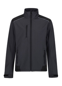 Regatta RG158 Sandstorm Workwear Softshell Seal Grey/Black