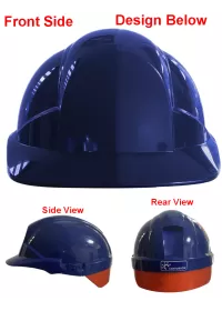 Royal Blue Centurion Reflex Custom Printed Safety Helmet CNS12 Front