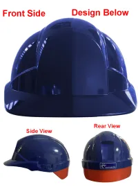 Royal Blue Centurion Reflex Custom Printed Safety Helmet CNS12 Front