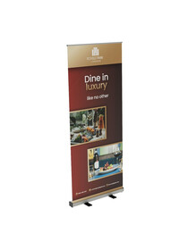 Custom Printed Popup Roller Banner 600mm wide