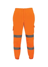 Orange Hi Vis Jogging Bottoms