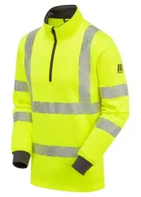 Pulsar Yellow Hi Vis REACT Quarter Zip RCT804 Product Image