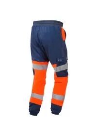 Orange & Navy Hi Vis Leo Ecoviz Hawkridge Jog Trouser JT01