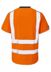 hi Vis Tee Shirt Orange, Leo T02 Rear