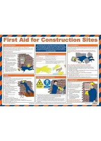 First aid for construction sites poster 58986