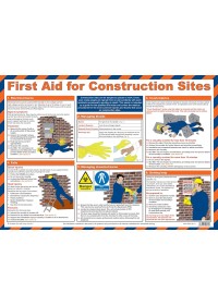 First aid for construction sites poster 58986