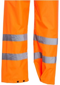 Orange Waterproof Rail Overtrousers with Pockets
