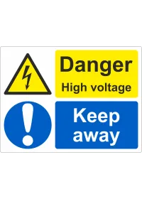 Danger high voltage keep away sign 26235hv