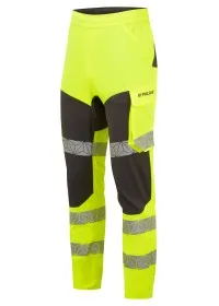 PULSAR REACT GRS Hi Vis Yellow Grey Two Tone Work Pants RCT810 Front