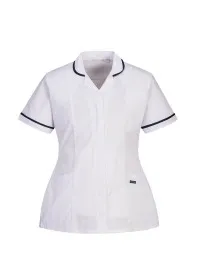 White Portwest LW17 Stretch Classic Tunic