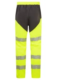 PULSAR REACT GRS Hi Vis Yellow Grey Two Tone Work Pants RCT810 Rear