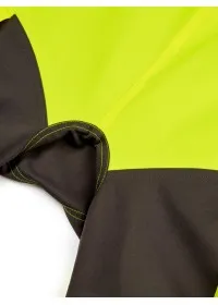 PULSAR REACT GRS Hi Vis Yellow Grey Two Tone Work Pants RCT810 Close Up