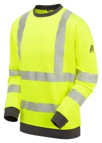 Pulsar Yellow Hi Vis Sweatshirt REACT RCT806 Product Image