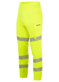 PULSAR REACT GRS Hi Vis Yellow Work Pants RCT808 Rear
