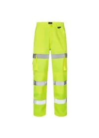 Hi Vis Combat Trousers with 3 hi vis stripes on legs