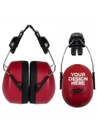Portwest PW47 Endurance Clip-On Ear Muffs Red Product Image