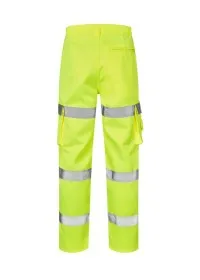 Hi Vis Combat Trousers with 3 Leg Stripes