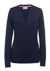 2309 Women's V-Neck Cardigan NavyFront