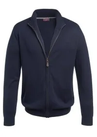 4218 Full Zip Cardigan Navy Front