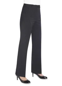 2109 Straight Leg Trouser Charcoal Pinstripe front