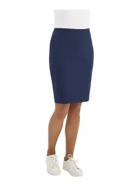 2393 Harriet Straight Skirt Denim Front