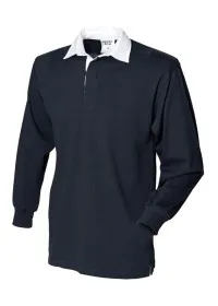 FR01M L/S rugby shirt Black