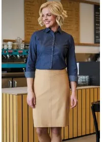 2393 Harriet Straight Skirt Sand