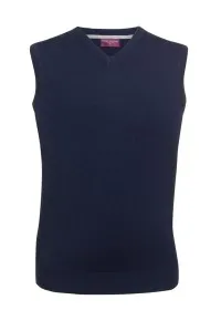 7819 Men's V-neck Vest Navy Front