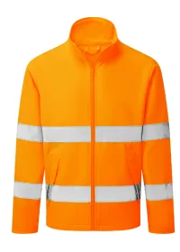 ES428 Hi-Vis Softshell Jacket Orange Front