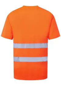 ES478 Essential Hi-Vis T-shirt Orange Rear