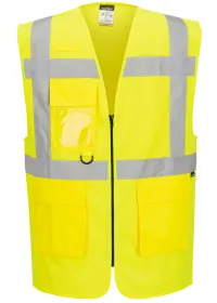 ES476 Hi-Vis Executive Vest Yellow Front