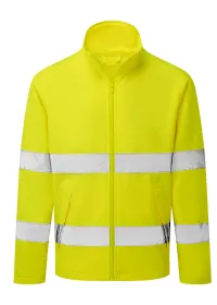 ES428 Hi-Vis Softshell Jacket Yellow Front