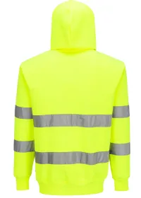 ES304 Essential Hi-Vis Hoodie Yellow Rear