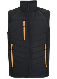Regatta Men's Pro Universal Body Warmer TRB203 Black/Orange Front