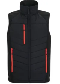 Regatta Men's Pro Universal Body Warmer TRB203 Black/Red Front