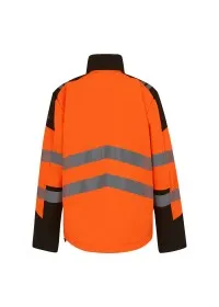 Regatta Hi-Vis X PRO 3 Layer Softshell Jacket TRA760 Orange/Black Rear