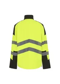 Regatta Hi-Vis X PRO 3 Layer Softshell Jacket TRA760 Yellow/Black Rear