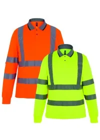 Regatta Hi Vis Pro Contract Long Sleeve Polo TRS324