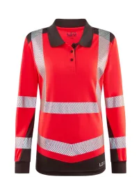 Leo EcoViz Performance+ Womens Long Sleeve Poloshirt PL15