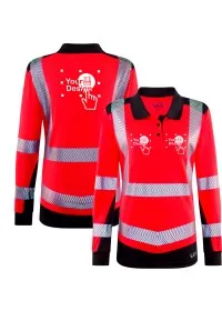 Leo EcoViz Performance+ Womens Long Sleeve Poloshirt PL15