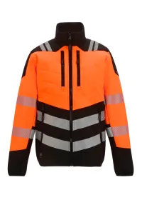 Regatta Hi-vis X-pro hybrid jacket TRA953 Orange/Black Front