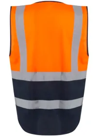 Regatta Pro Hi Vis Executive Vest TRS251 Orange/Navy rear