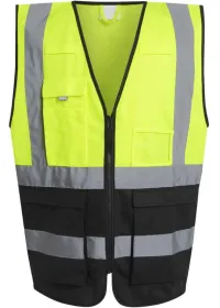 Regatta Pro Hi Vis Executive Vest TRS251 Yellow/Black front