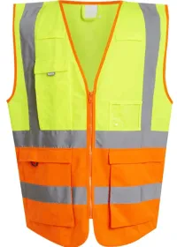 Regatta Pro Hi Vis Executive Vest TRS251 Yellow/Orange Front