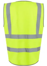 Regatta Pro Hi Vis Executive Vest TRS251 Yellow Rear