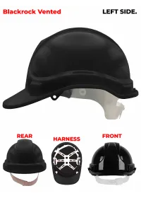 Blackrock Personalised Safety Helmet Black Left