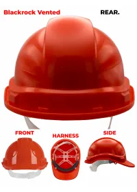 Blackrock Personalised Safety Helmet Orange Rear