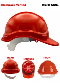 Blackrock Personalised Safety Helmet Orange Right