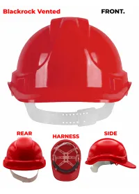 Blackrock Personalised Safety Helmet Red Front