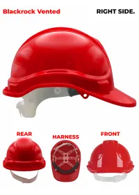 Blackrock Personalised Safety Helmet Red Right